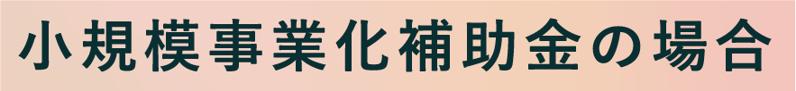 小規模事業化補助金の場合